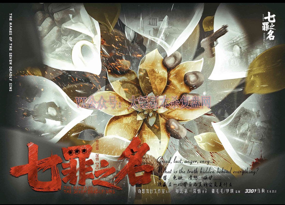 一步步解密《七罪之名》剧本杀复盘：揭露凶手是谁的秘密，让你成为