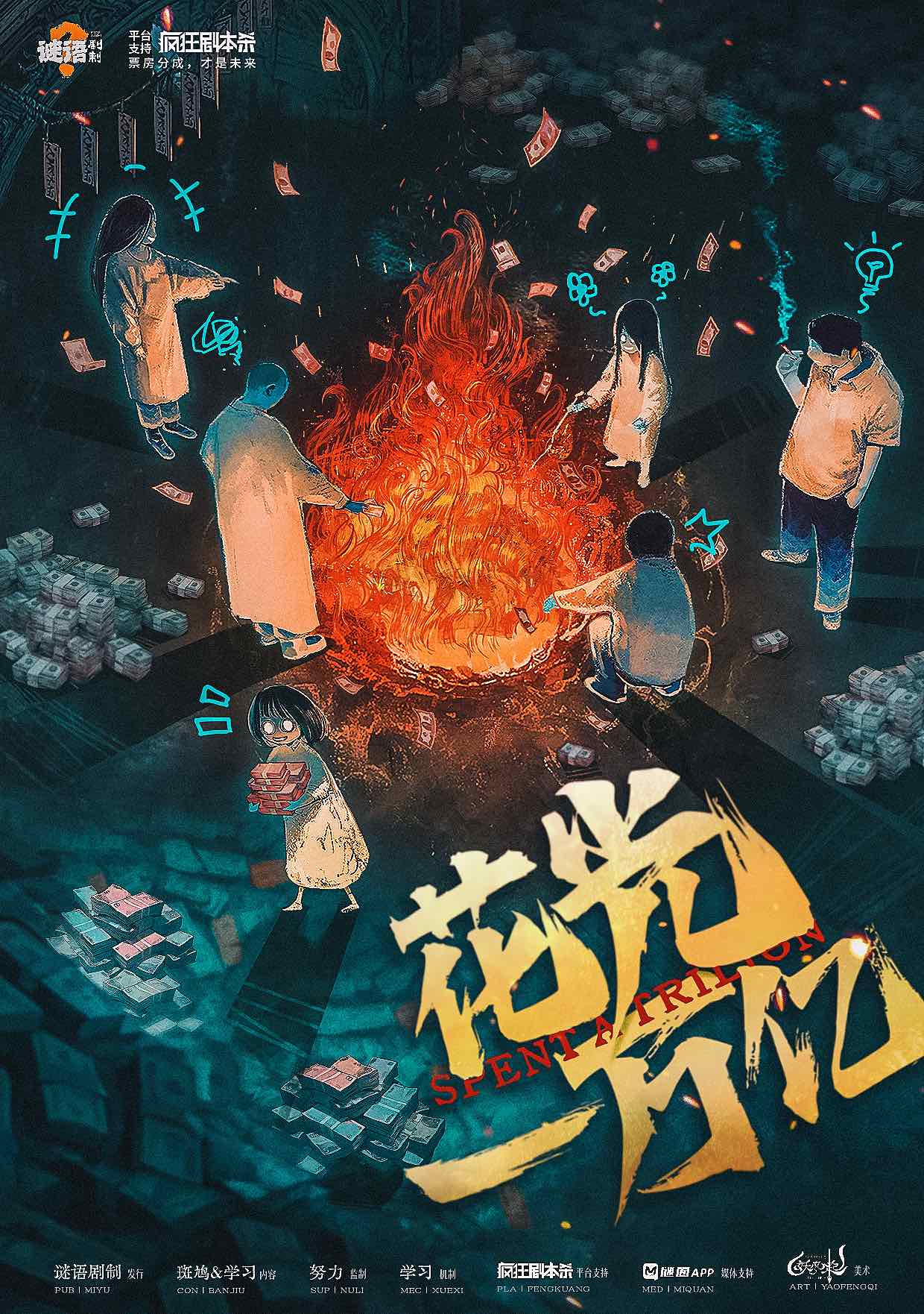《花光一万亿》剧本杀复盘：剧情揭秘与推理分析+凶手是谁+成功破案技